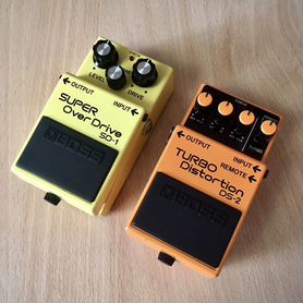 Boss SD-1, DS-2 made in Japan