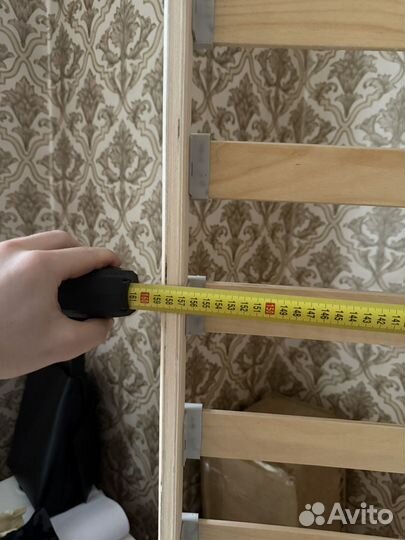 Каркас кровати с ламелями