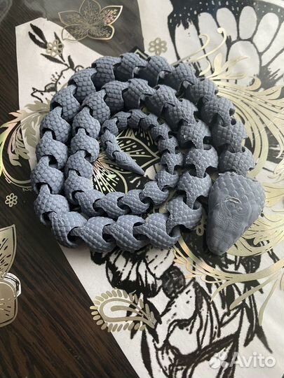 Подвижная 3 д фигура змея