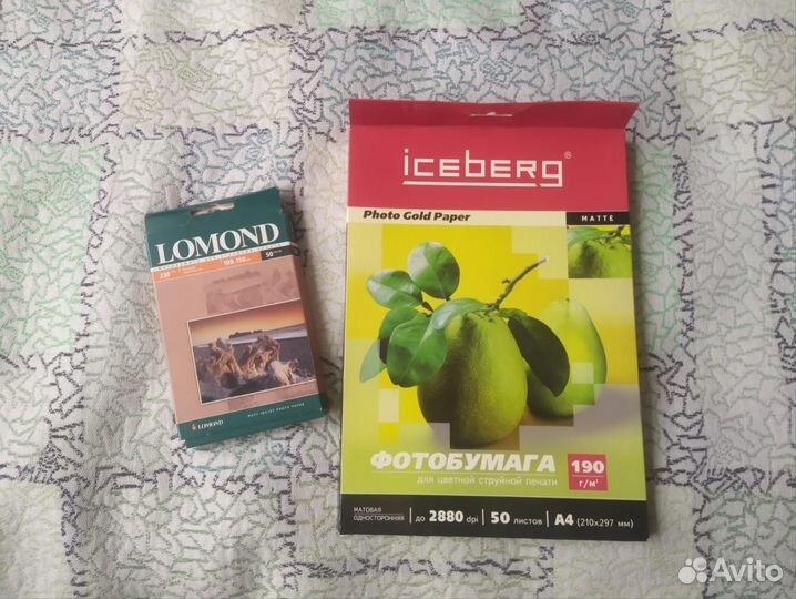 Фотобумага Iceberg Lomond для струйных принтеров