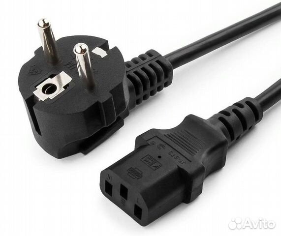 Кабель питания компьютер-розетка 1 м PC-186-1