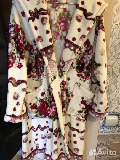 Халат махровый женский