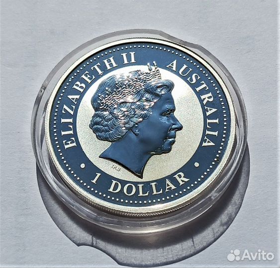 Австралия 1 доллар 2006 год Собаки / серебро