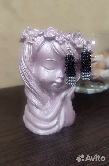 Серьги из бисера