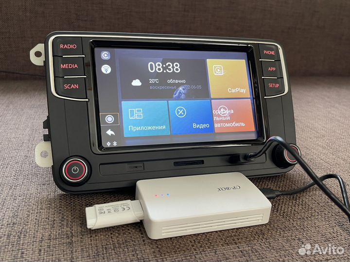 Магнитола Volkswagen R370 CarPlay AndroidAuto New