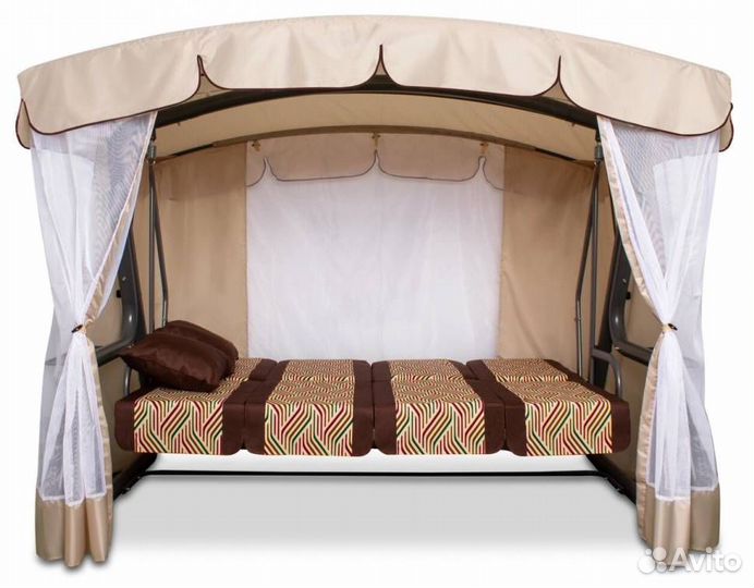 Садовые качели эдем премиум 76 Шоколадные