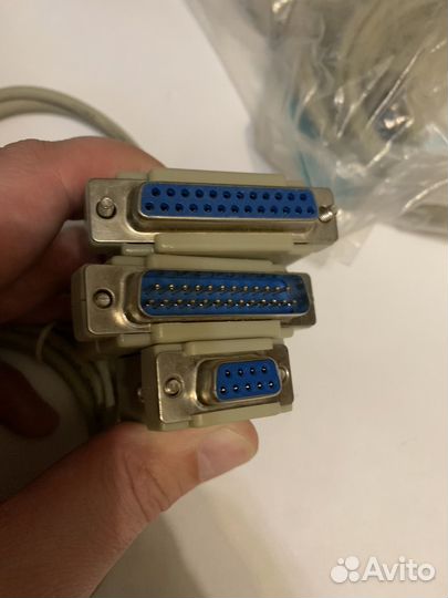 Кабель нуль-модемный (DB25, DB9) — RS-232 COM порт