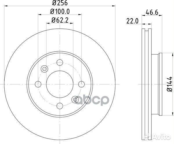 Диск тормозной перед ND6004K nisshinbo