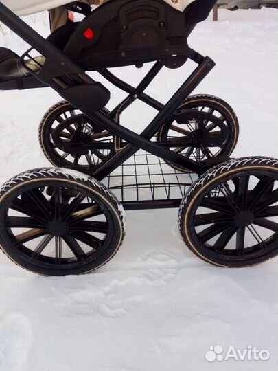 Коляска 2 в 1 эко кожа бу