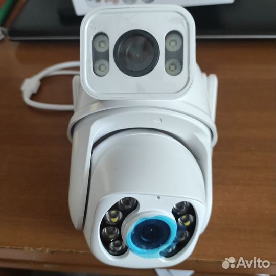 Камера видеонаблюдения двойная поворотная уличная