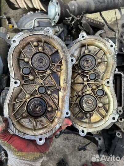 Гбц левая M272 в сборе муфты крышки mercedes