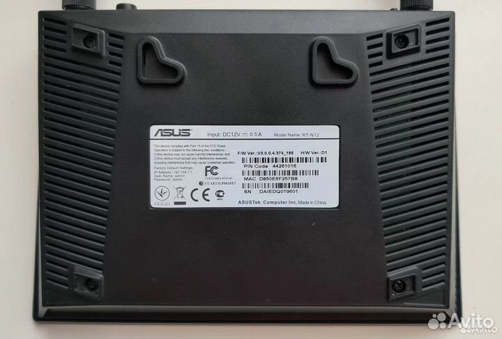 Роутер WI-FI Asus RT-N12