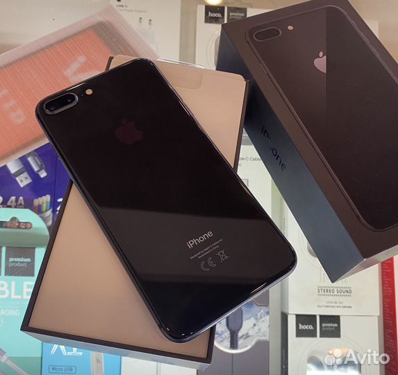iPhone 8 Plus 64gb Отличный Чёрный Рст