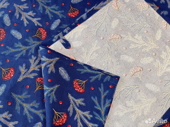 Новогодний Набор скатерть, салфетки и полотенце