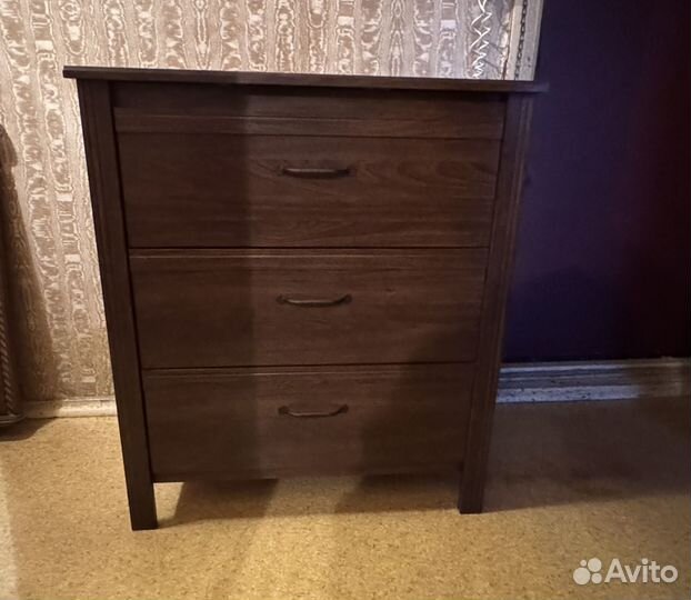 Комод IKEA Brusali 3 ящика