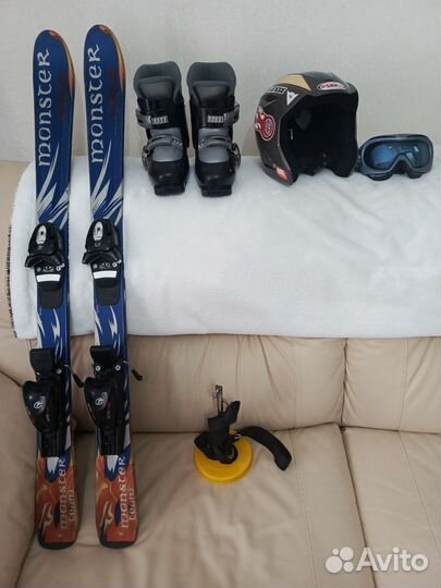 Горные лыжи детские 110 с ботинками
