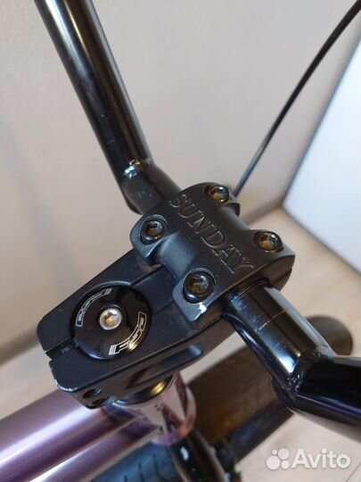 Велосипед бмх Sundey Scout фиолетово-прозрачный