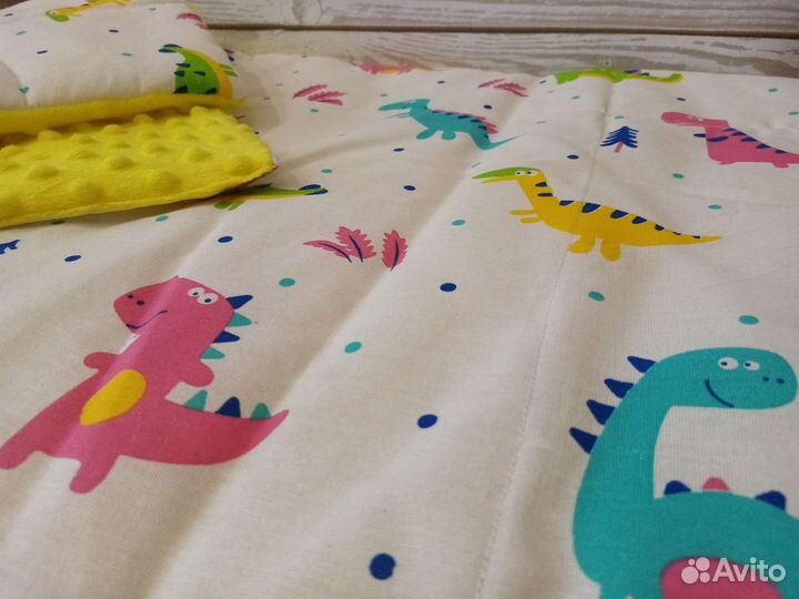Детское одеяло-плед и подушечка