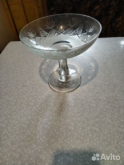 Ваза для фруктов на ножке СССР