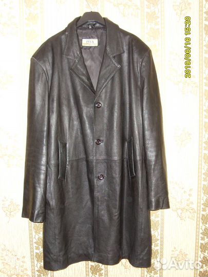 Полупальто кожаное