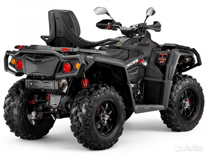 Квадроцикл Odes ATV650 двухместный черный