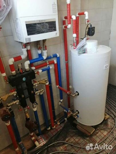 Водяной тёплый пол радиаторное отопление котельная