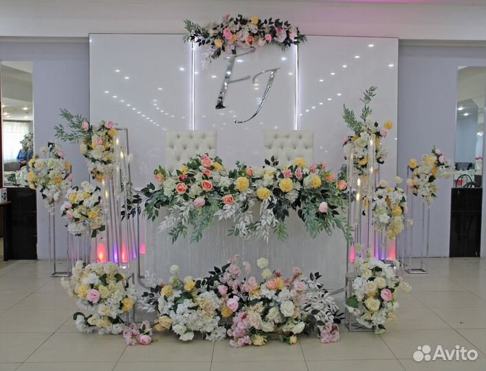 Оформление зала для свадьбы