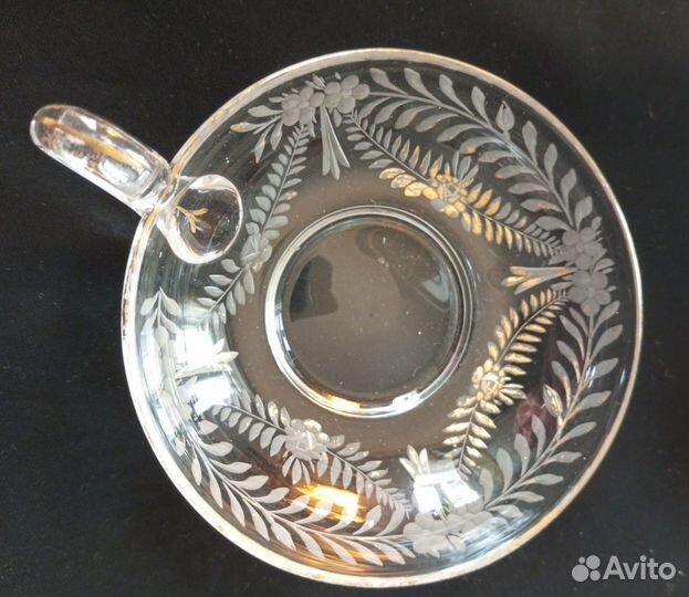 Антикварное стекло креманки