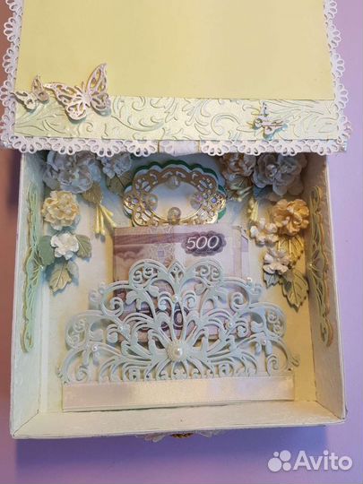 Подарочная коробочка, шкатулка для денег