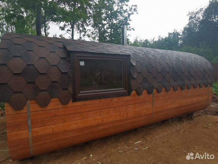 Баня бочка Квадро Овал