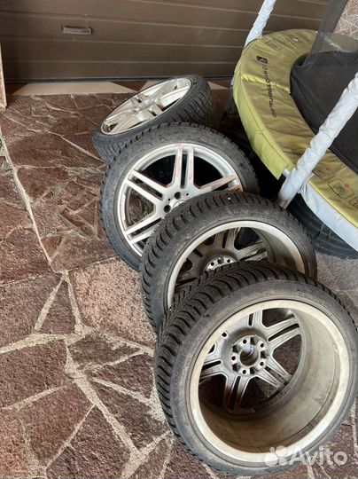 Диски с шинами на mercedes r18