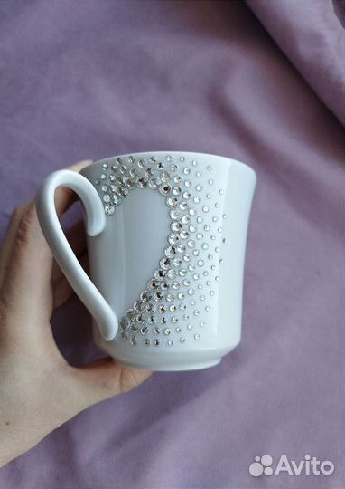 Кружка со стразами