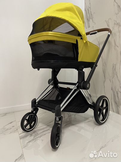 Комплект Cybex Priam Yellow Mustard 3в1 с базой