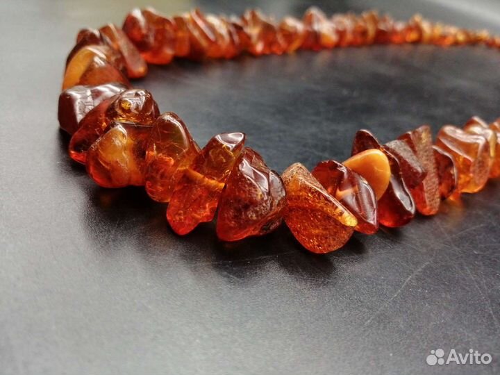 Бусы из натурального янтаря 