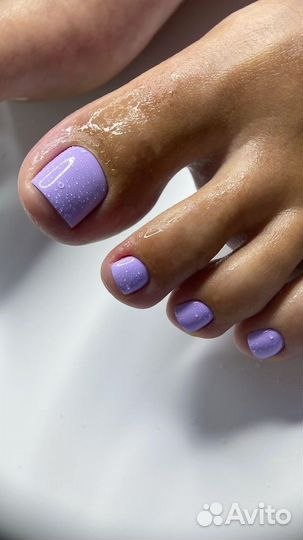 Педикюр с покрытием