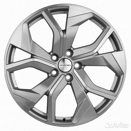 Диск 8,5*20 5*112 ET48 66,6 Khomen Wheels KHW2006 Brilliant Silver (GLE/GLS)