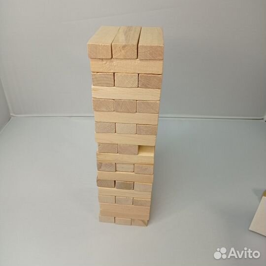 Настольная игра Дженга 54 бруска (75*75*275мм) с ф