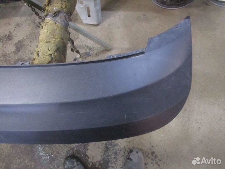 Юбка заднего бампера Skoda Rapid 2013-2020 (Лифтбэ