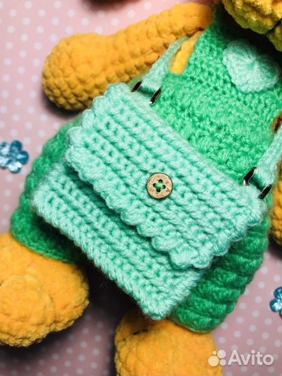 Игрушка собачка (щенок) с сумочкой