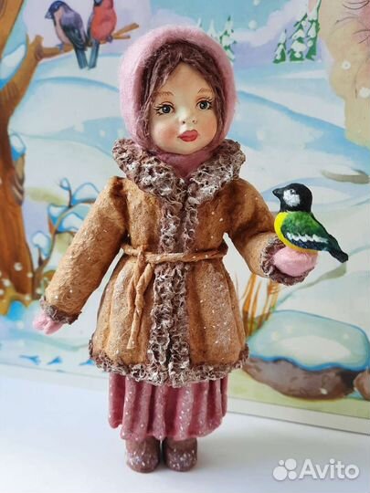 Ватные елочные игрушки новые