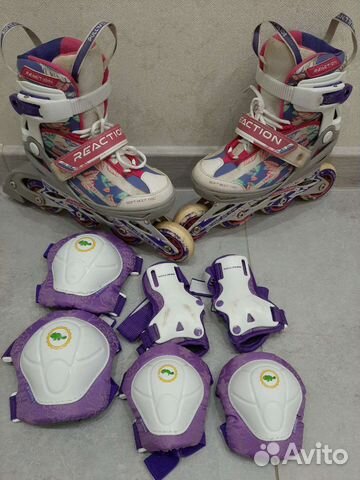 Роликовые коньки детские раздвижные р-р 31-36