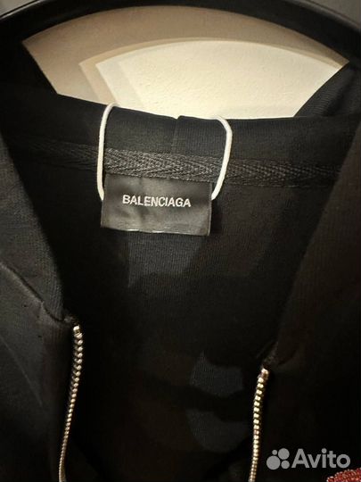 Зип худи Balenciaga Paris Soccer SS24