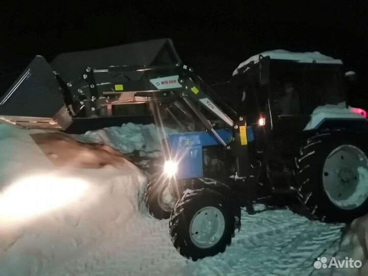 Погрузчик, плуг