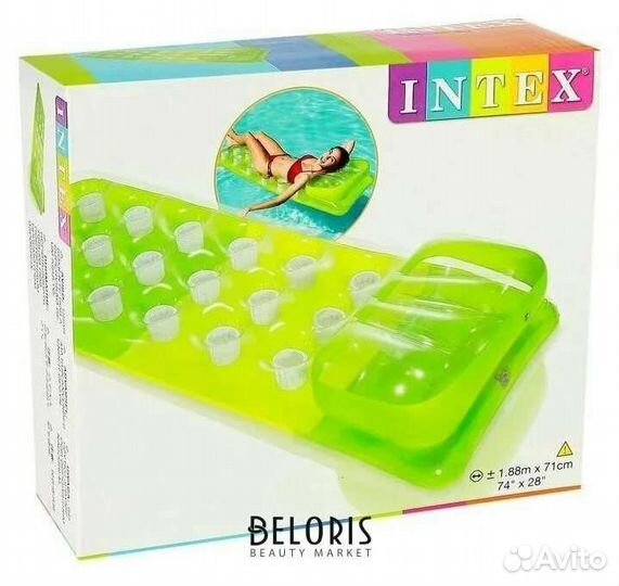 58890 Надувной матрас для плавания188х71см 3 цвета