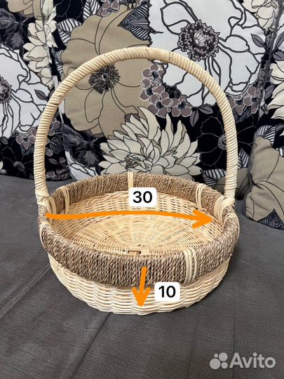 Корзина плетеная для подарков корзинки