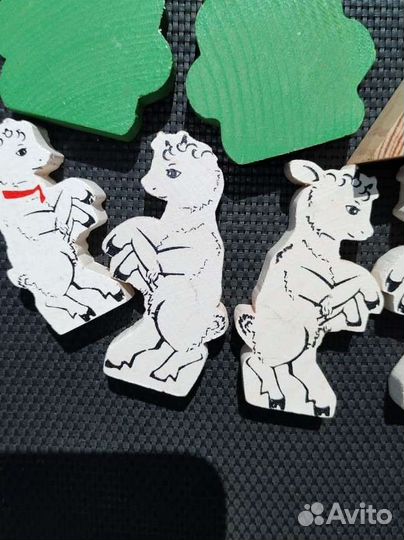 Деревянные игрушки к сказке 