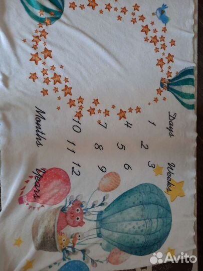 Фланелевое одеялко для фото (12 мес)