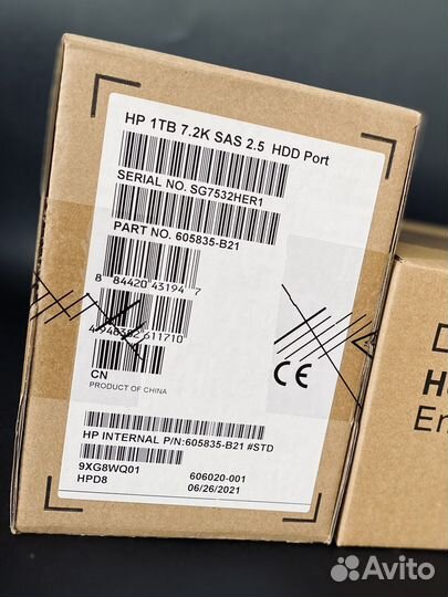 Жесткий диск HP 1 tb 7.2K SAS 2.5 HDD 605835-B21