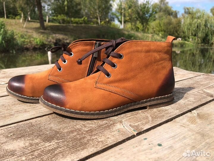 Ботинки кожаные демисезонные, 36,5