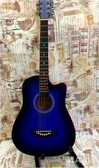 Гитара синяя